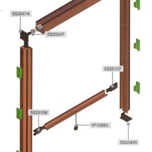 Zanzariera verticale a incasso